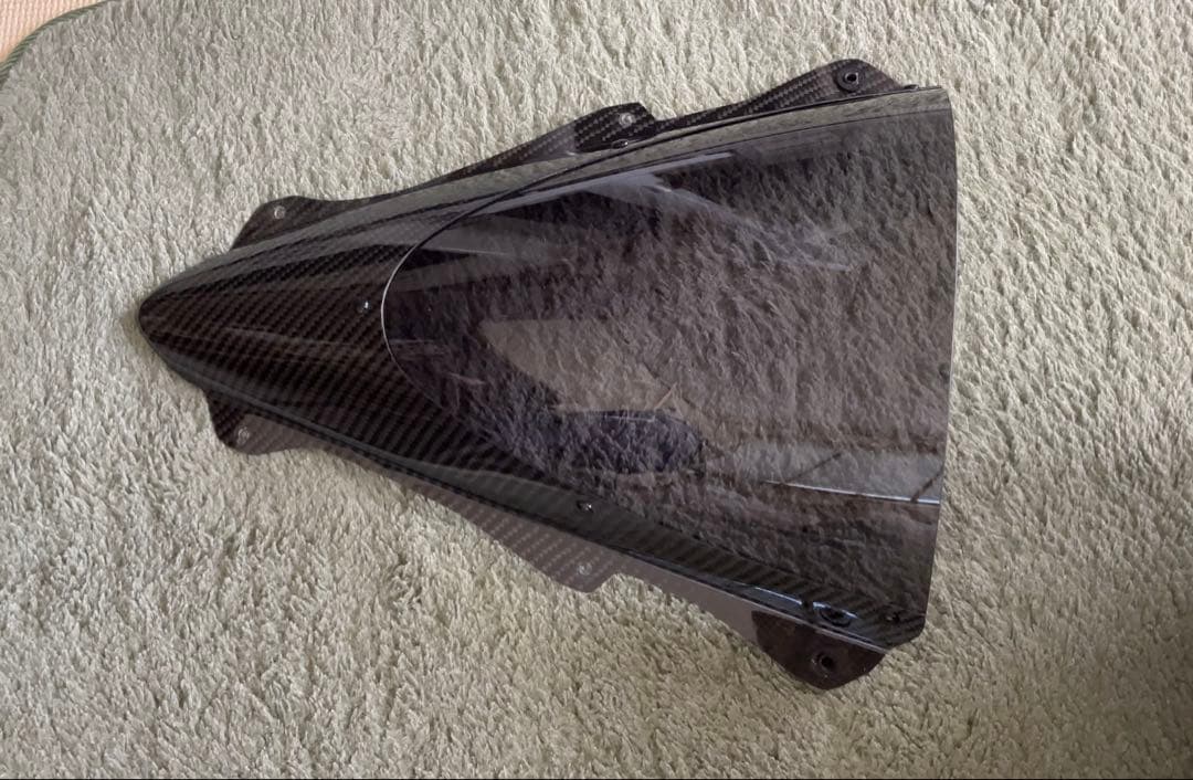 マジカルレーシングzx4r カーボントリムスクリーン　綾織りカーボン/スモーク