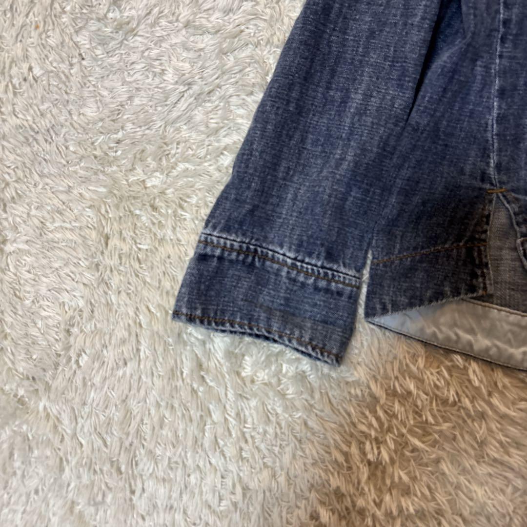 新品タグ付き＊ayane アヤン リネン混デニムジャケット ブリーチ