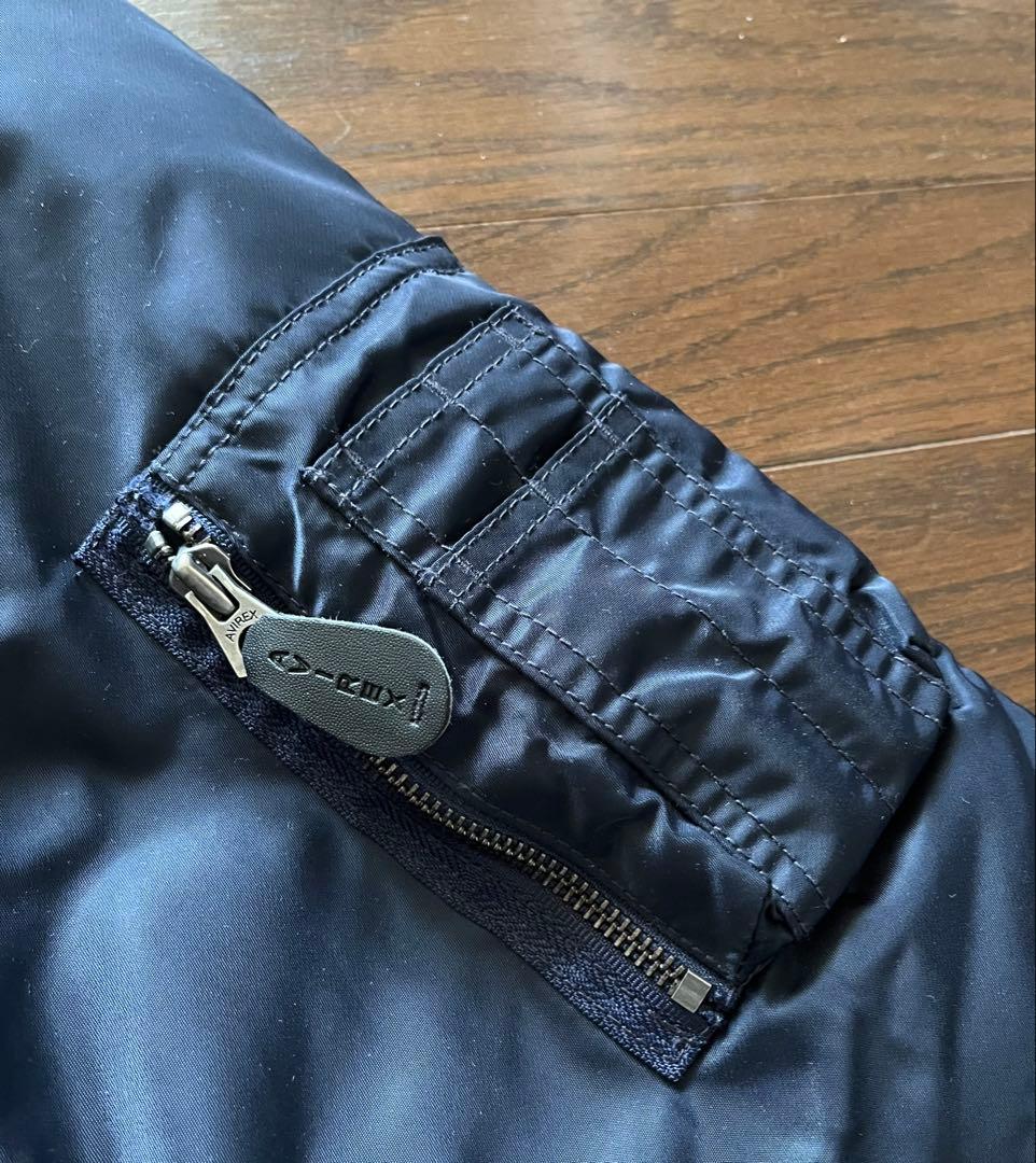 AVIREX N3B ネイビー ミリタリージャケット L