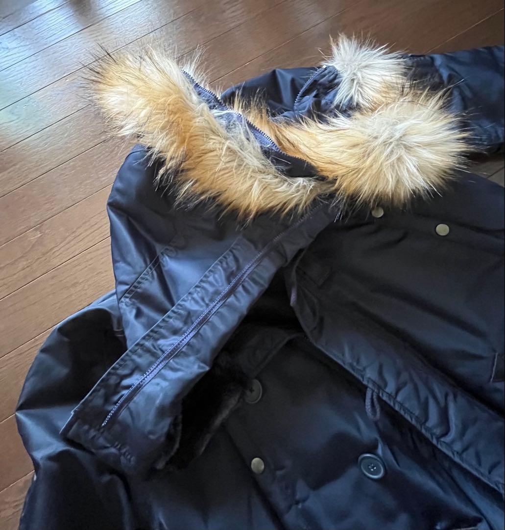 AVIREX N3B ネイビー ミリタリージャケット L