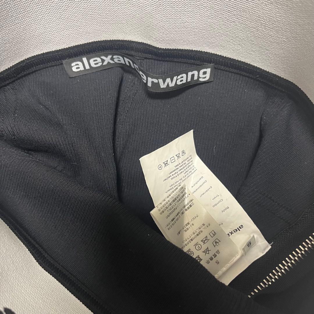 直営店購入本物Alexanderwang ロゴ エラスティック ミニスカート