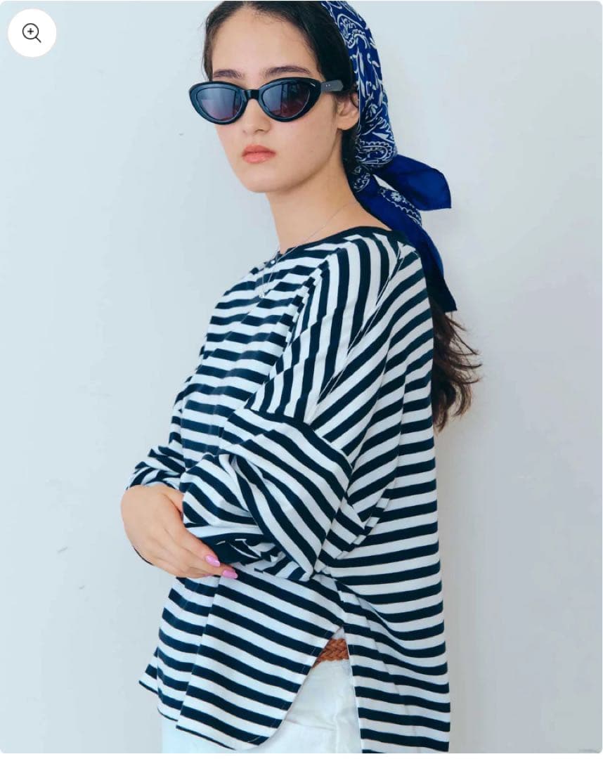 シンゾーン ボーダー長袖Tシャツ赤