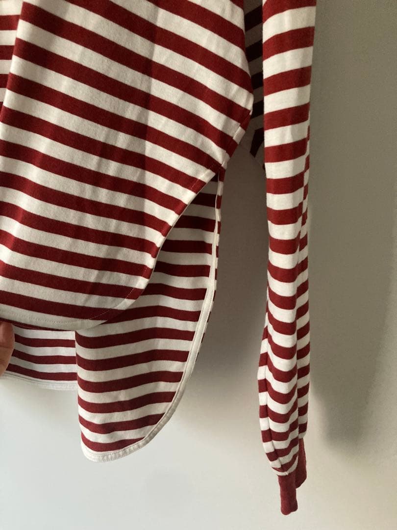 シンゾーン ボーダー長袖Tシャツ赤