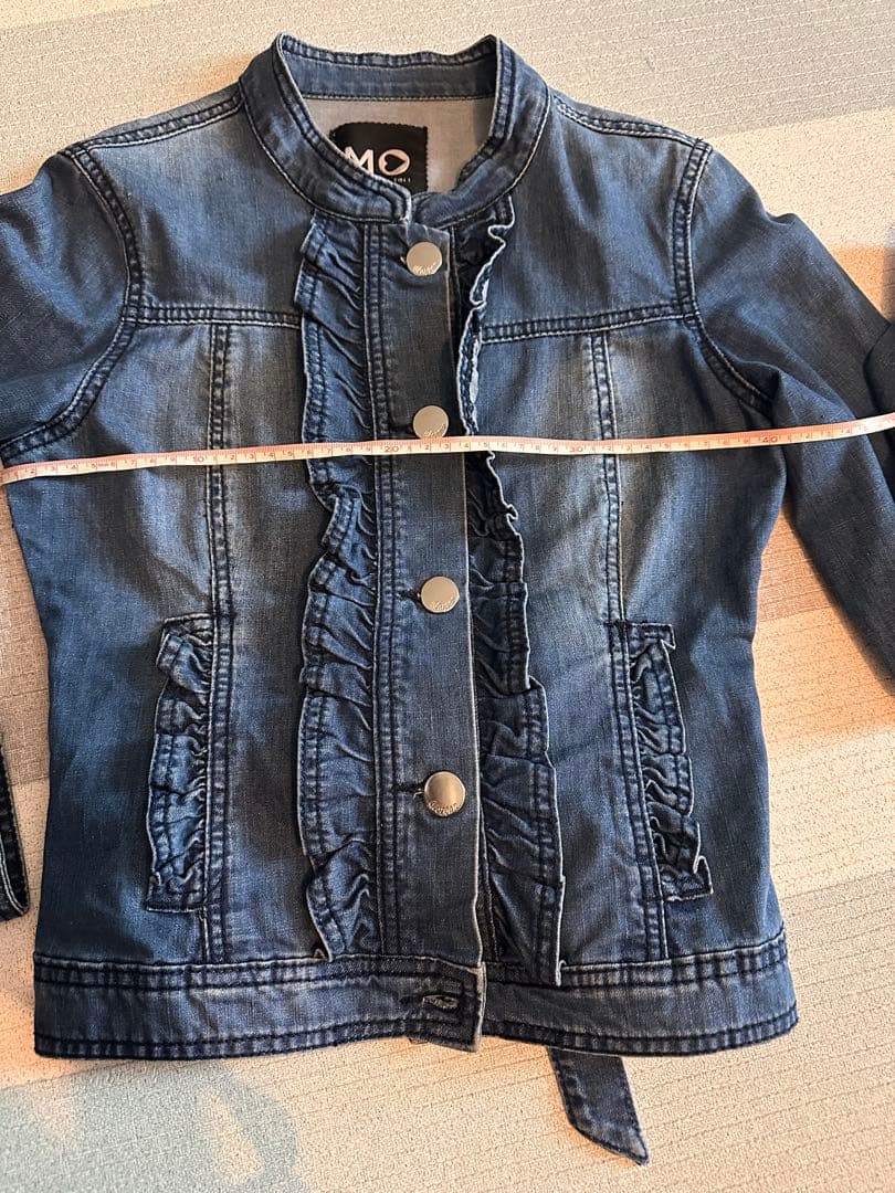 MORGAN モルガン　フリル　デニムジャケット ジージャン　36サイズ