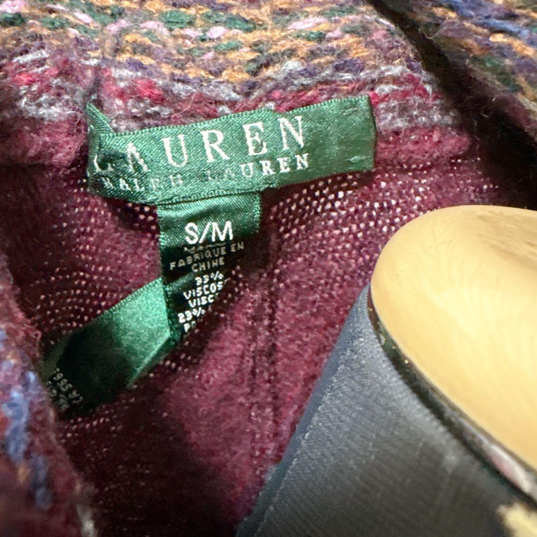 RALPH LAUREN ラルフローレン S/M カーディガン カシミヤ ウール