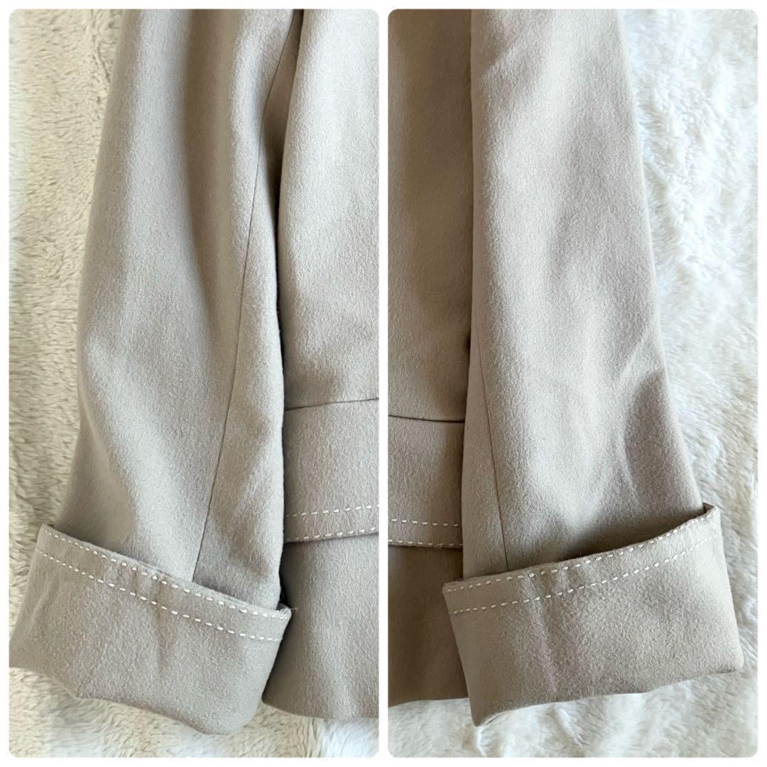 クリスチャンディオール ウール100% バージャケット M モスグレー