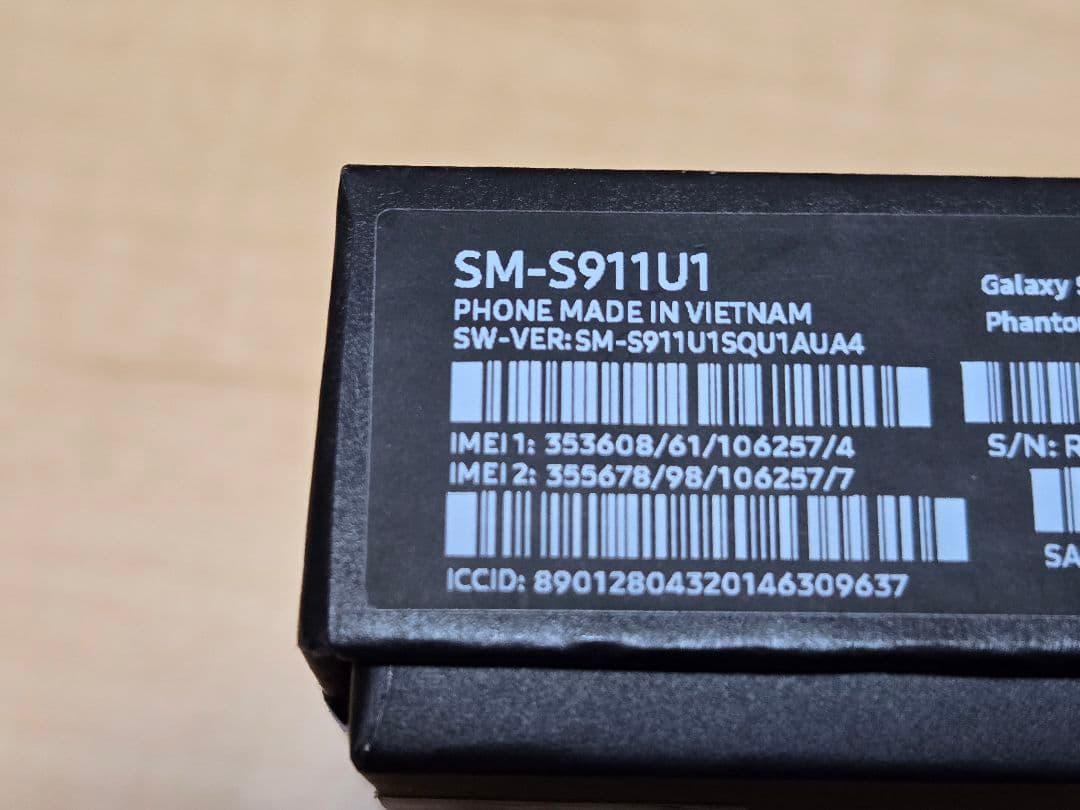 GALAXY S23 US版 外箱ほか付属 128GB