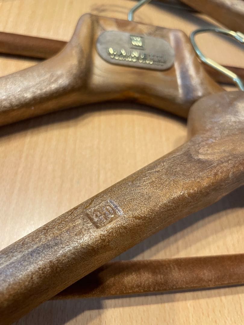 MAINETTI 木製ハンガー 10本セット　 サイズ40