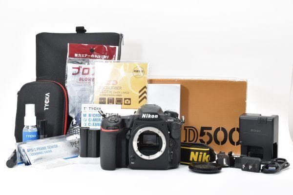 ★美品★ショット数7493回★ ニコン D500 ボディ#826 付属品多数