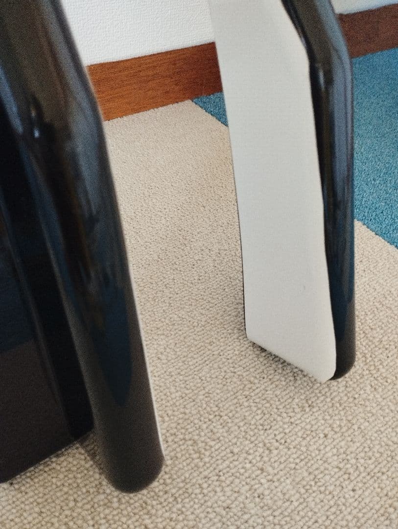 ヴォクシーノアエクスファイア80系自作加工　フィンサイドステップ　2色塗分風白黒