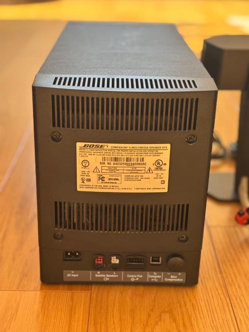 BOSE companion5 動作確認済