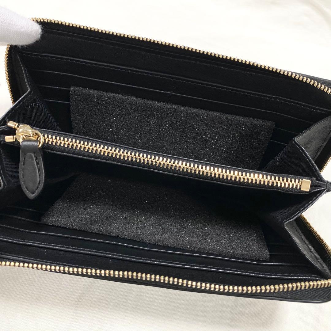 未使用品✨バーバリー 長財布 ラウンドファスナー ノバチェック レザー ブラック