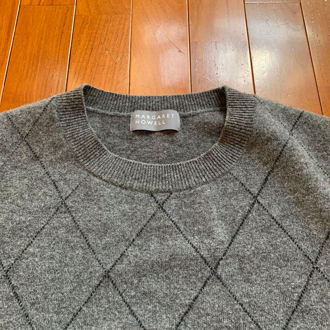 楽一番　2024AW マーガレットハウエル　ニットベスト　アーガイル