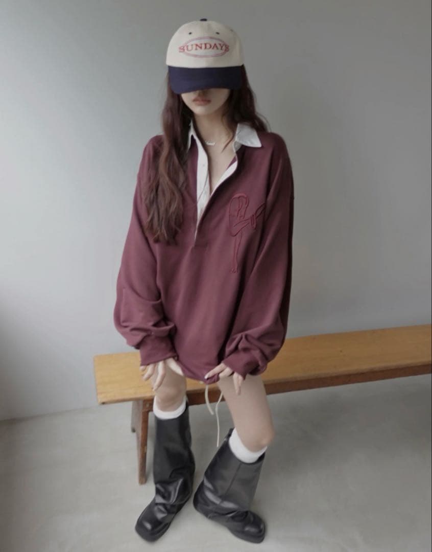 ◎fictiontokyo ラガースウェットシャツ◎