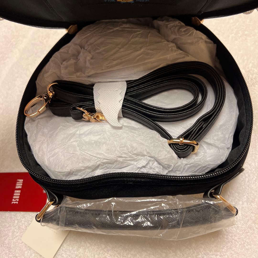 PINK HOUSE ハート型ショルダーバッグ ブラック 新品未使用