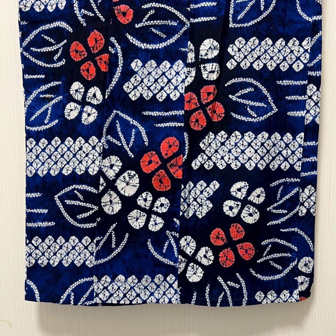 KL3162 有松鳴海絞り 浴衣 身丈159cm 夏着物 木綿