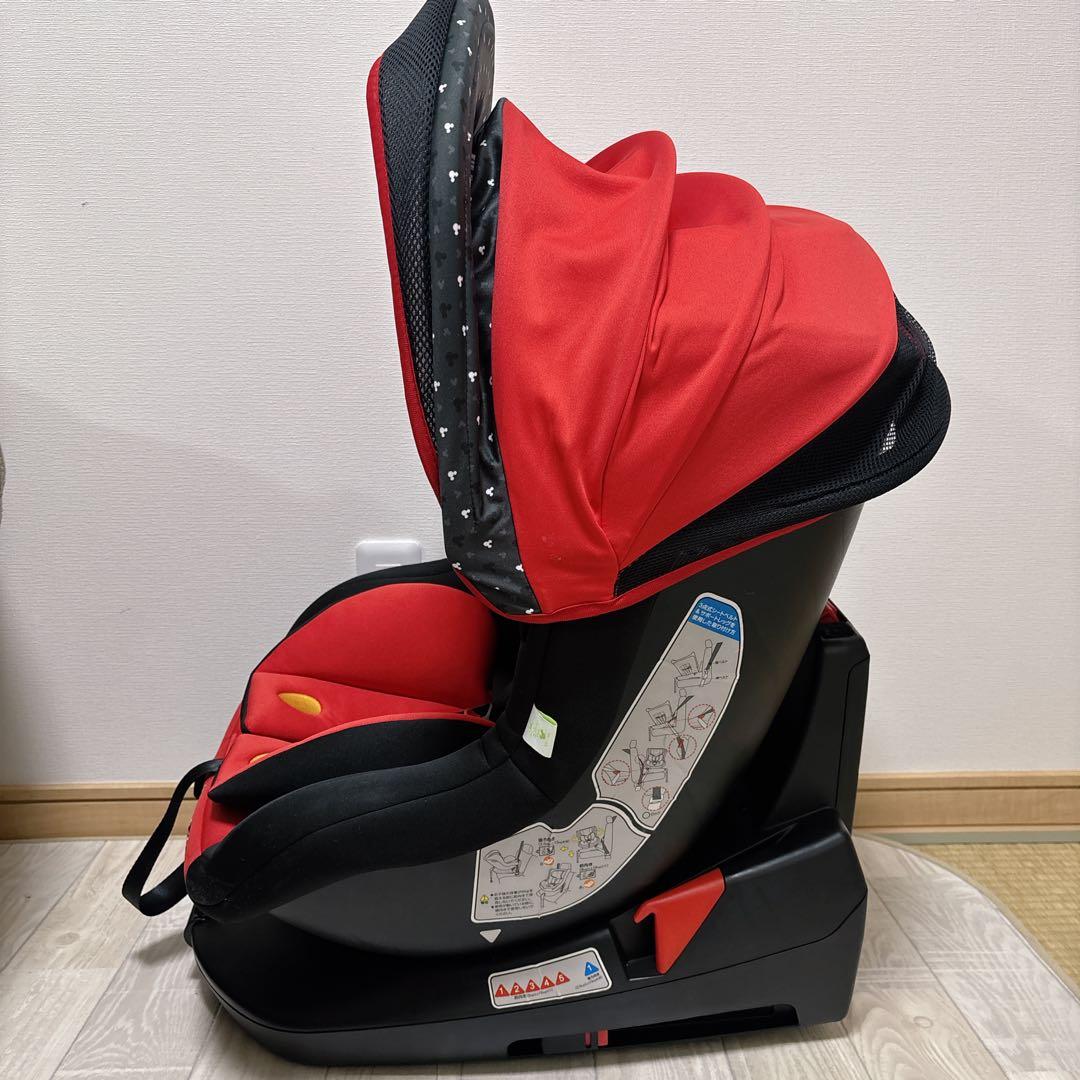 極美品　ターンシート ミッキーマウス チャイルドシート ISOFIX 西松屋限定