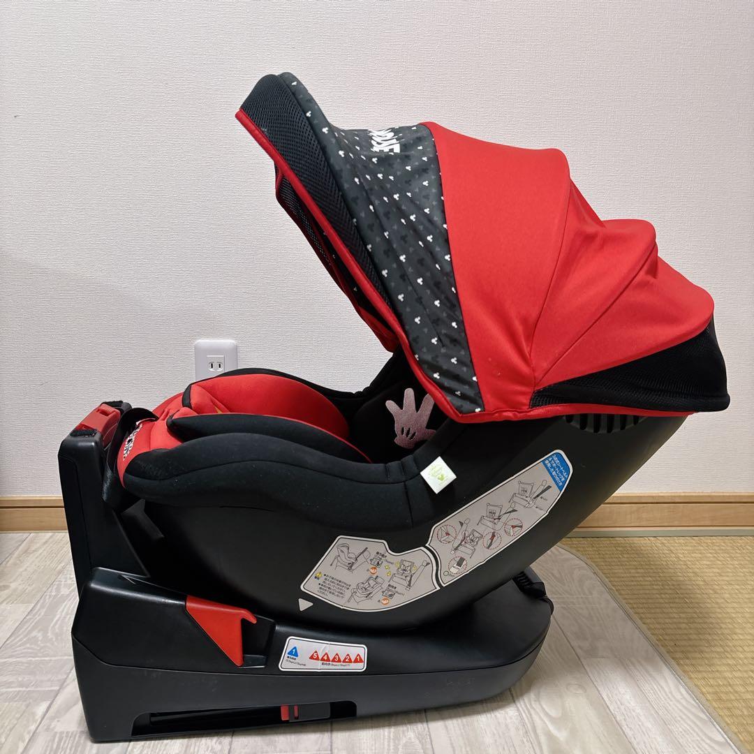 極美品　ターンシート ミッキーマウス チャイルドシート ISOFIX 西松屋限定