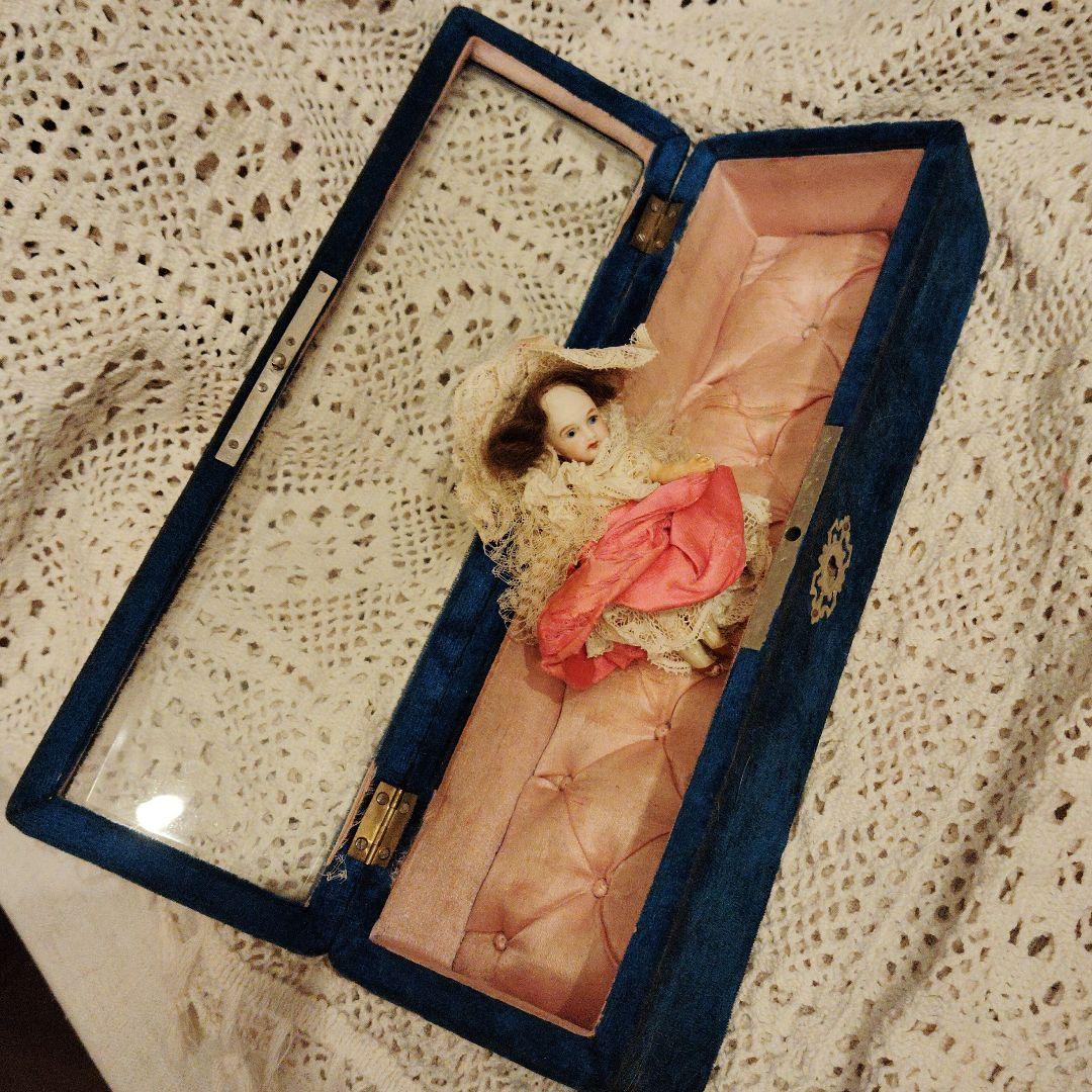 フランスアンティーク♡レアガラス蓋グローブボックス♡ミニョネット