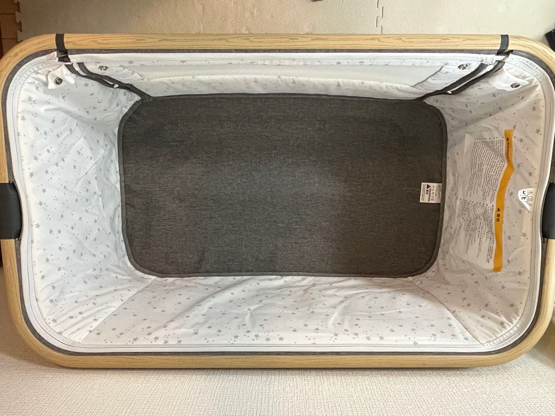 Maydolly ベビーベッド グレー キャスター付きHZDMJ