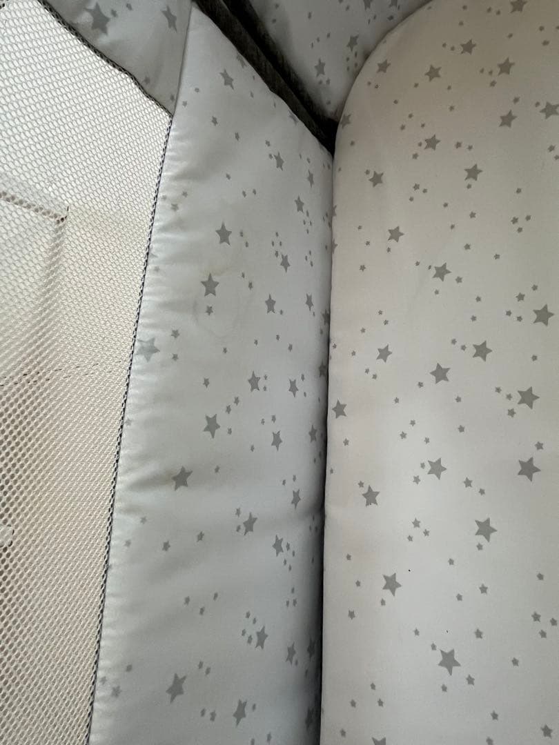 Maydolly ベビーベッド グレー キャスター付きHZDMJ