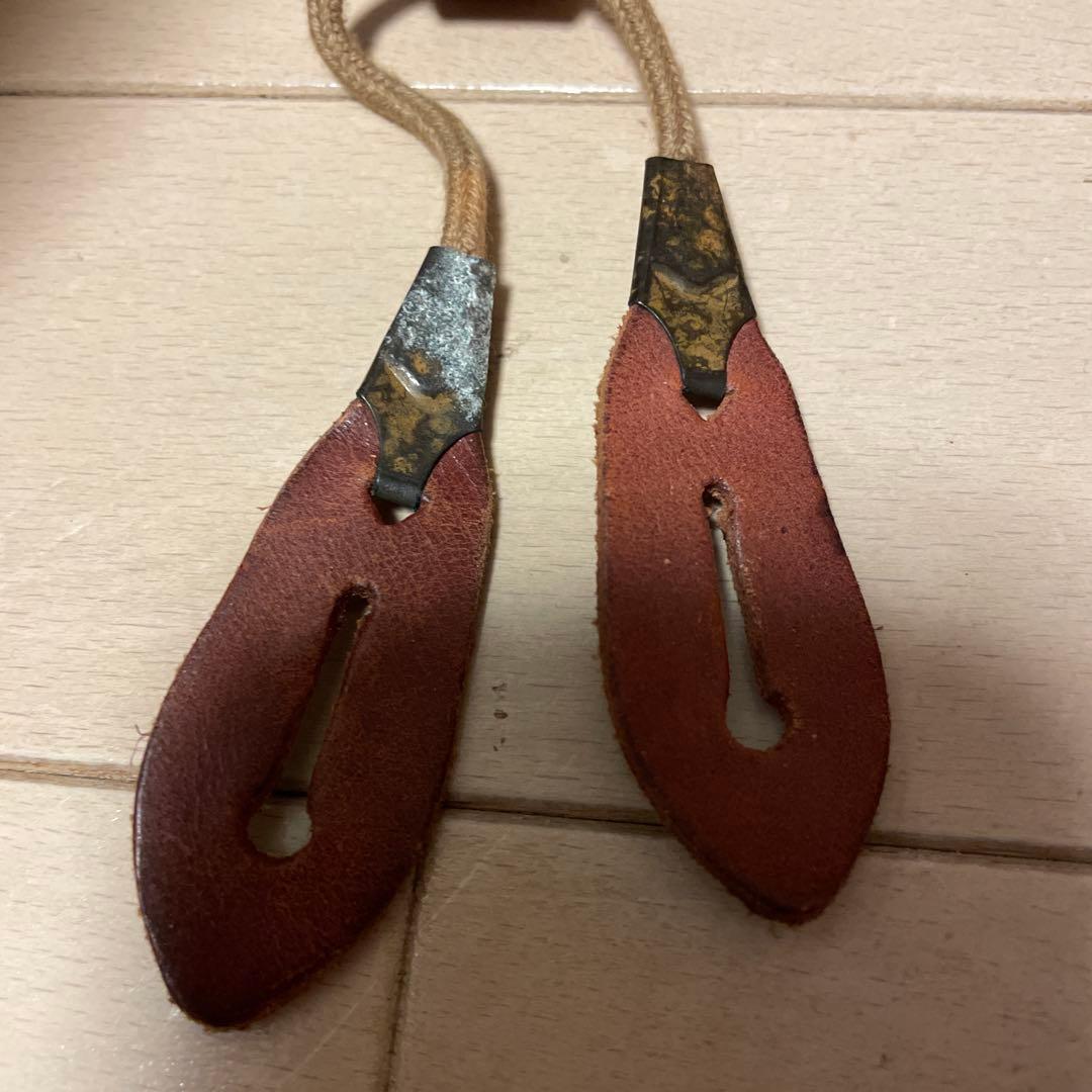 DOUBLE RL ベージュ サスペンダー