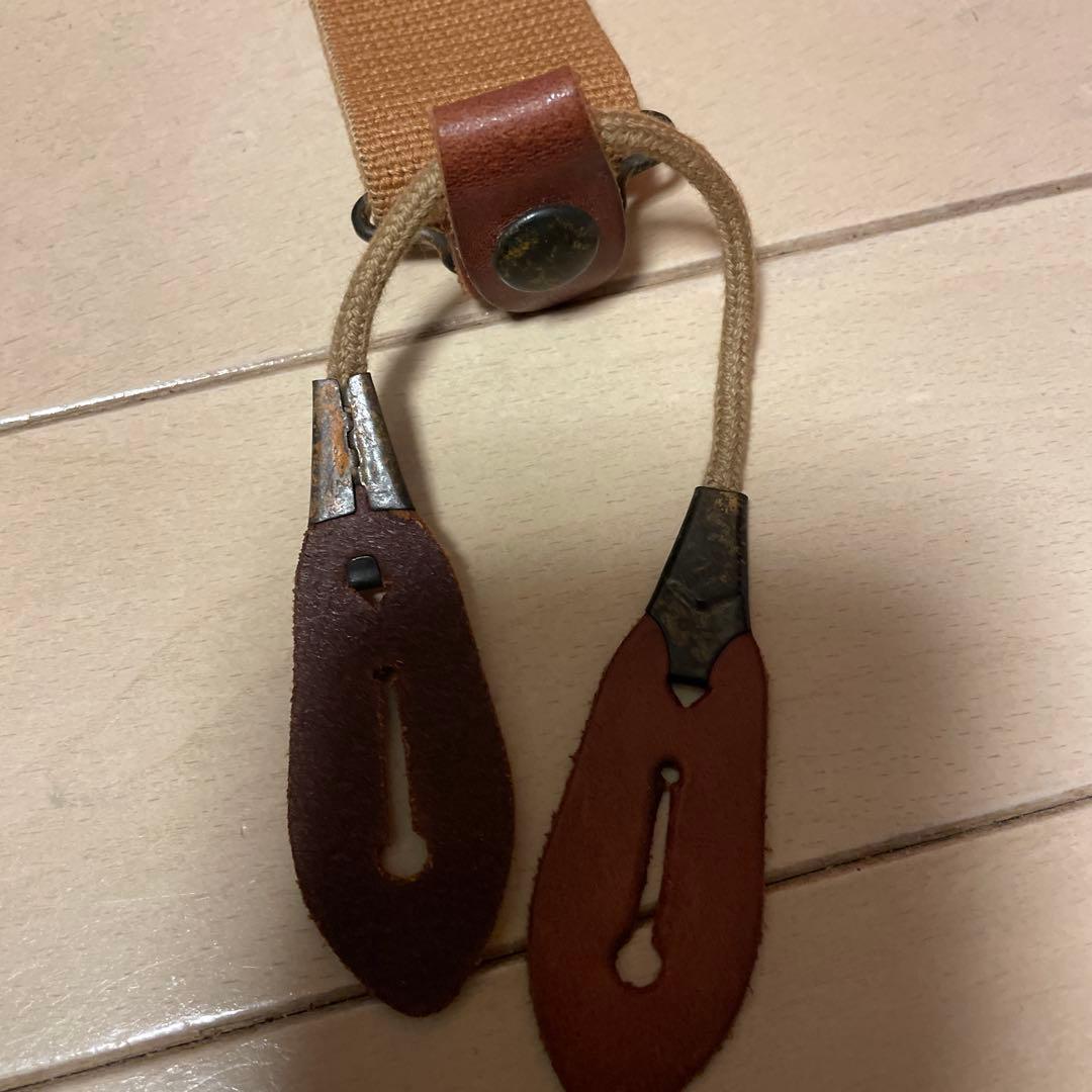 DOUBLE RL ベージュ サスペンダー