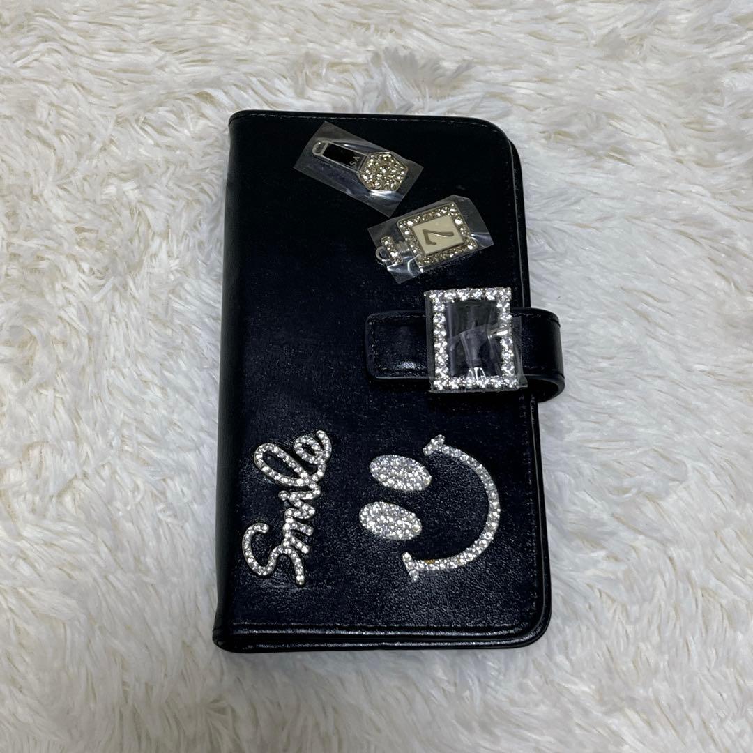 美品　サロンドアルファード　スマホケース　ルクーチェ　手帳型　多機種対応