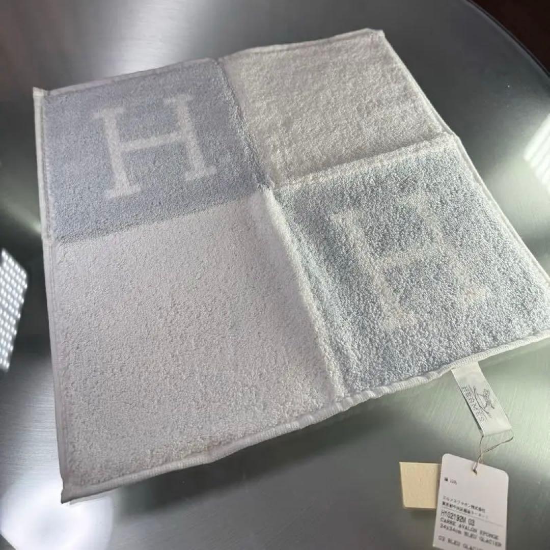【新品未使用】 エルメス アヴァロン タオルハンカチ HERMES