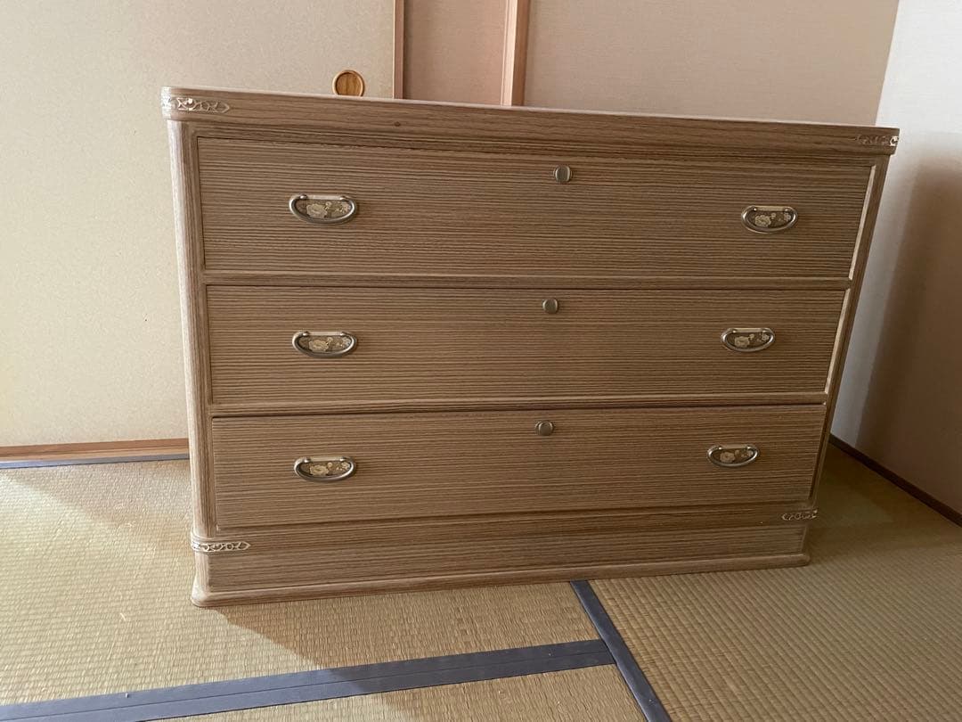 桐箪笥 たんす タンス チェスト 3段 着物 衣類