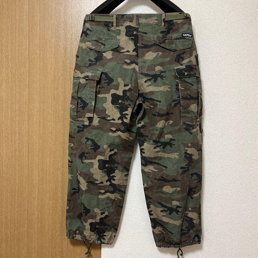 ご*ら様 SAPEur カモフラ カーゴパンツ 迷彩 サプール XL