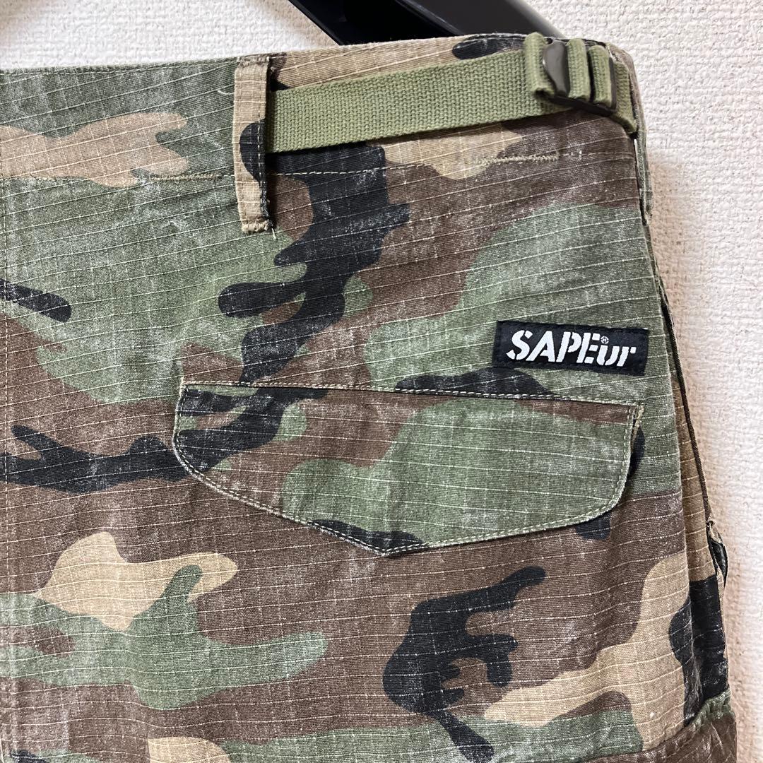 ご*ら様 SAPEur カモフラ カーゴパンツ 迷彩 サプール XL