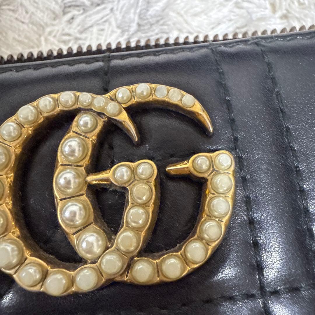 Gucci ブラック キルティング 長財布