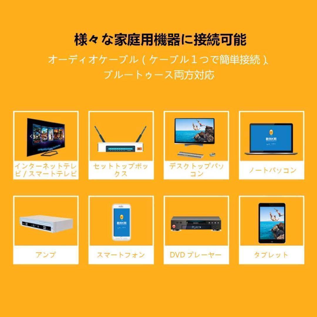 Bluetoothカラオケマイク ワイヤレス 多機能 ノイズキャンセリング