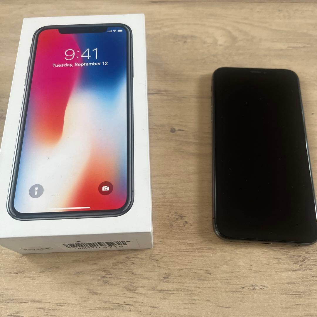 スマートフォン本体 Apple iPhone X black 256GB