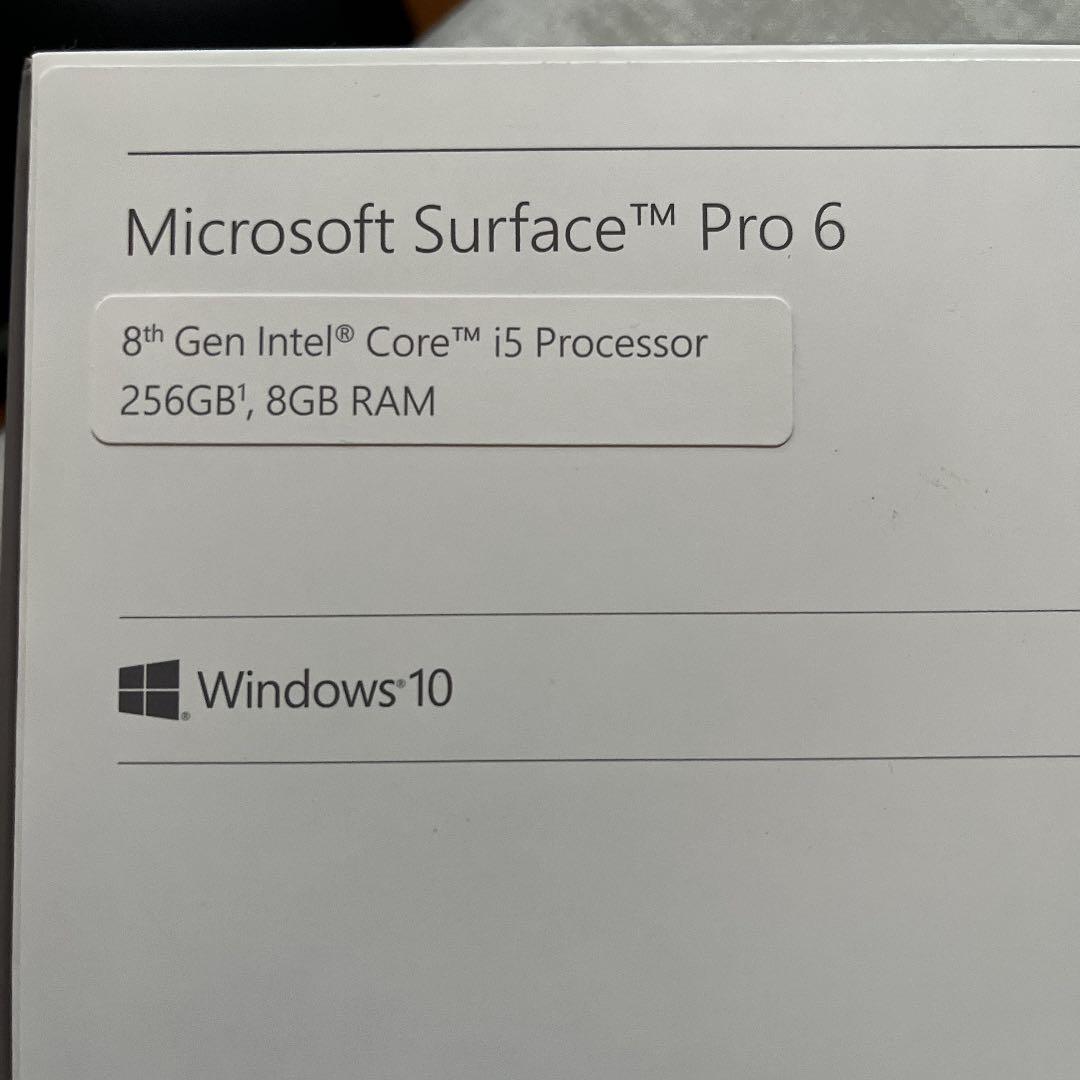 （ジャンク）マイクロソフト Surface Pro 6 i5/8GB/256GB