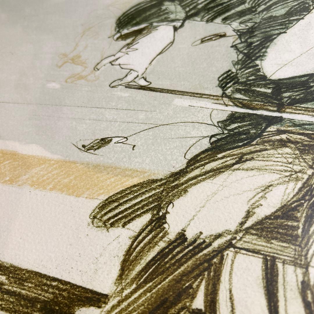 クロード・ワイズバッシュ　チェロ演奏　リトグラフ 211/250