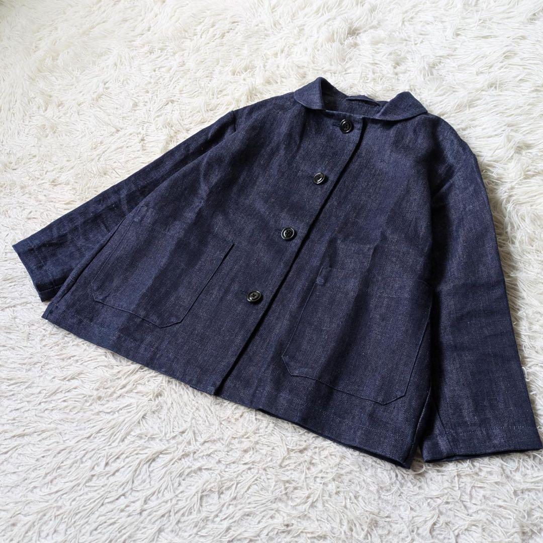 アトリエダンタン　Moreau ヘンプデニムジャケット　インディゴ　サイズ0