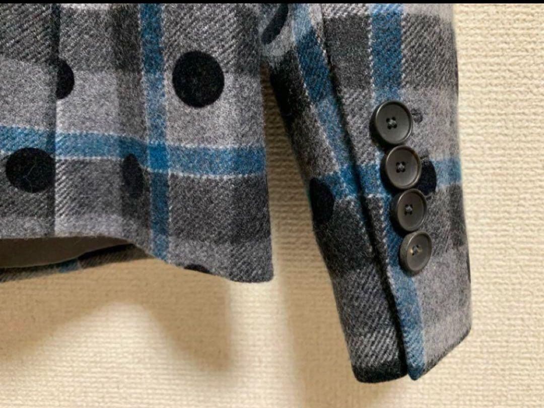 新品PAULSMITH PSチェック柄ドットジャケットレディースL