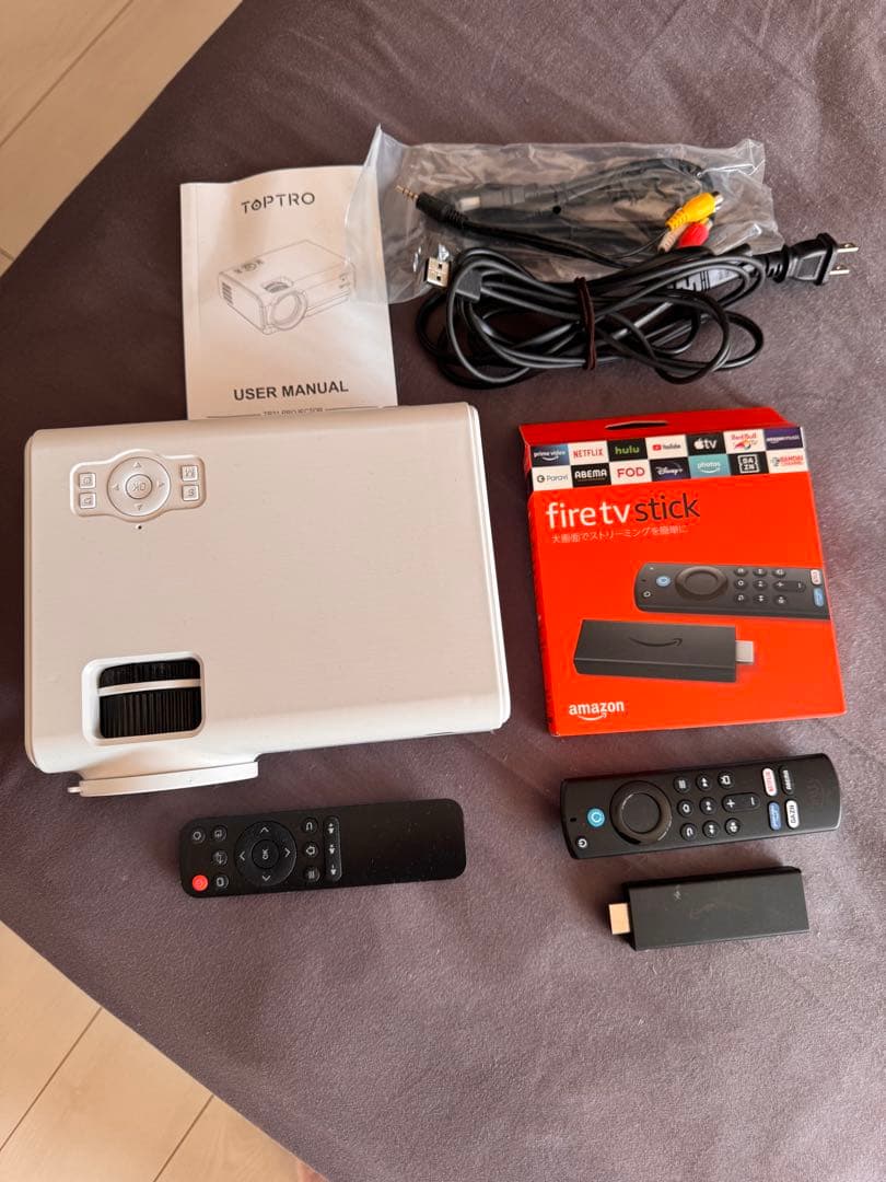 プロジェクター+ Amazon fire tv stick 4k