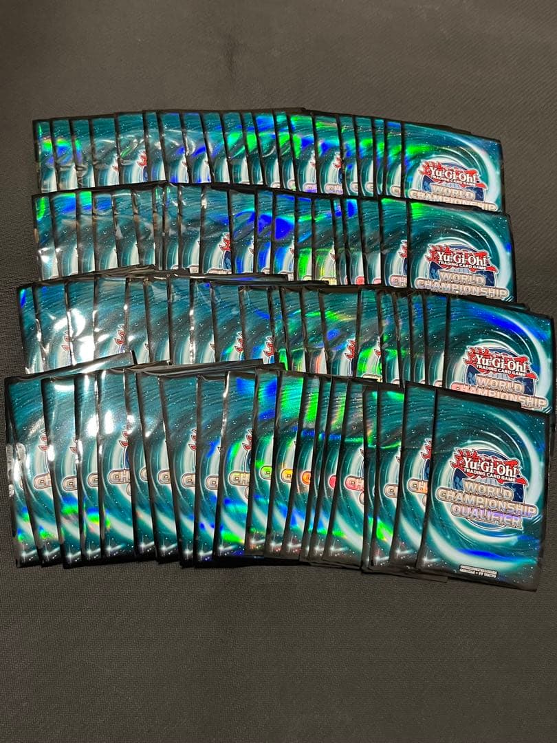 遊戯王 公式 スリーブ wcq 2017 ミントグリーン 80枚セット