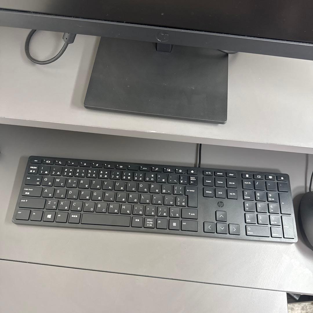 HP デスクトップPCセット 有線キーボード・マウス