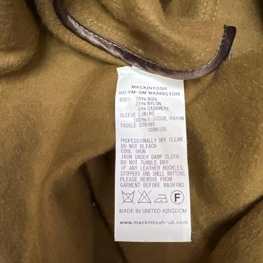 マッキントッシュ ダッフルコート 36キャメル　MACKINTOSH