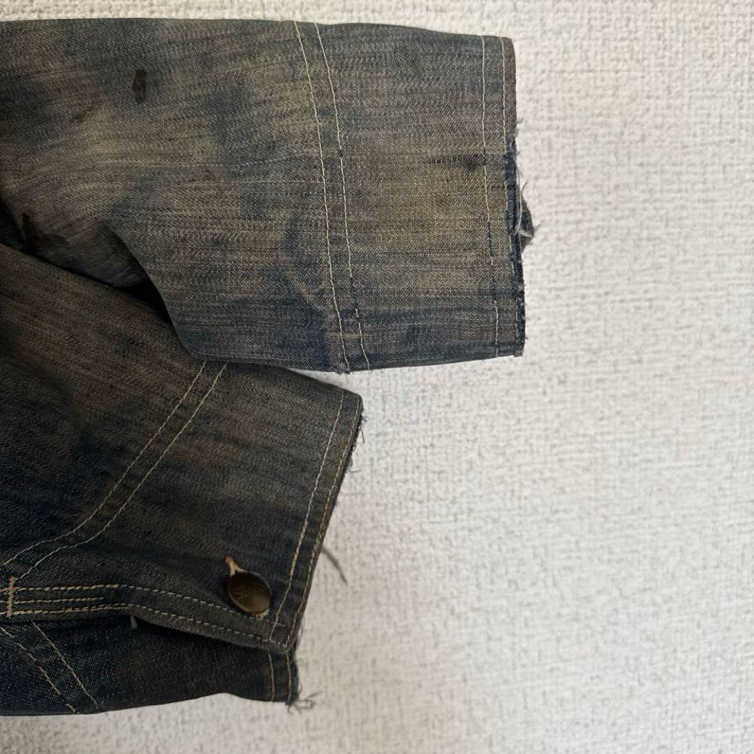 60's Sears シアーズ vat-dyed ボロ 開襟デニムカバーオール