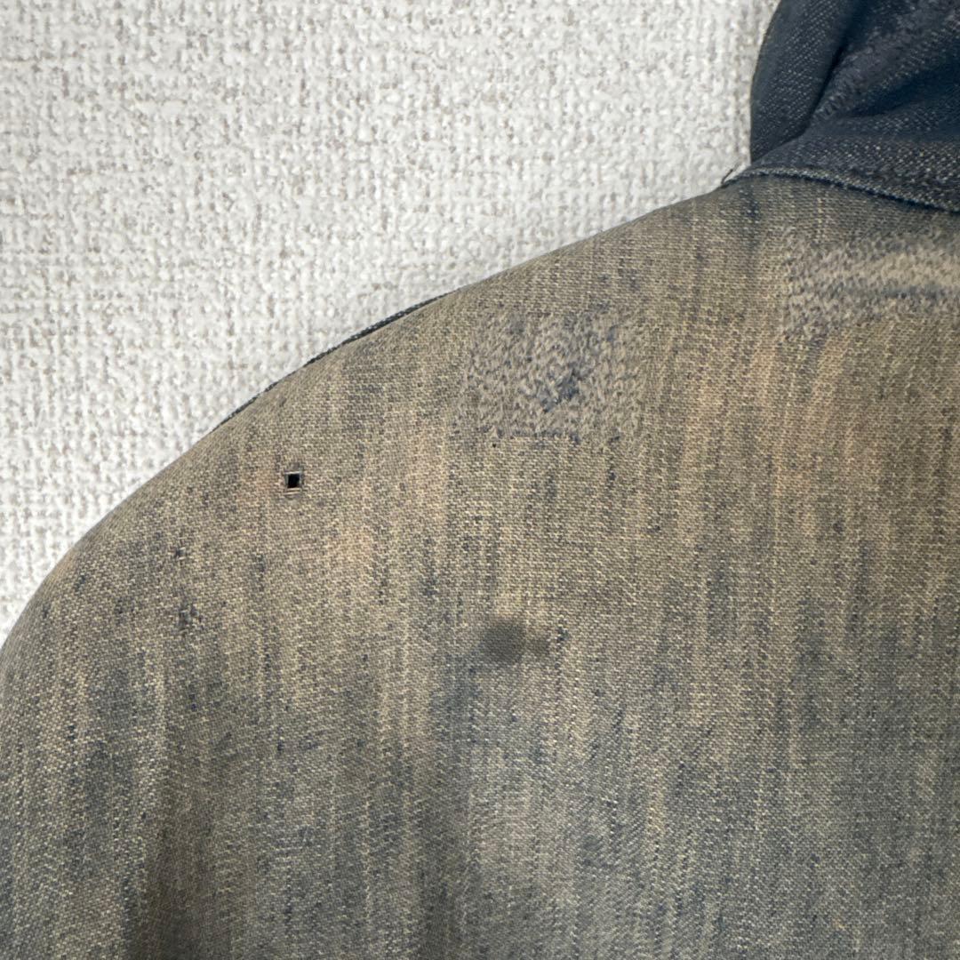 60's Sears シアーズ vat-dyed ボロ 開襟デニムカバーオール