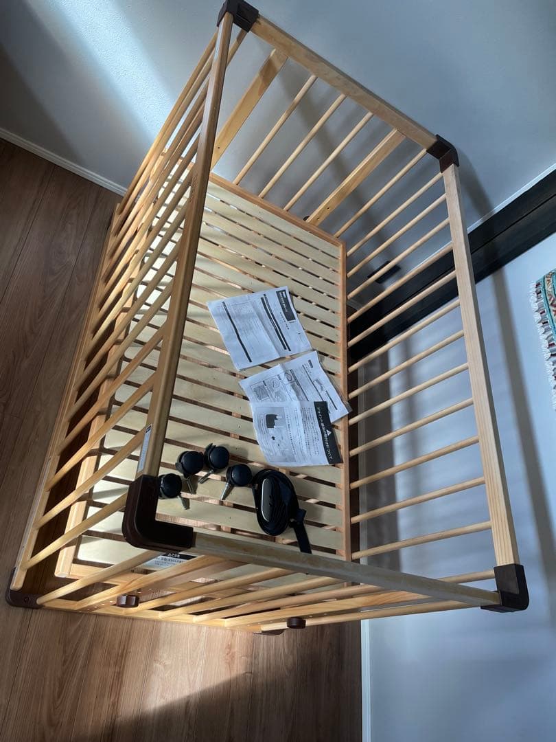 付属品完品☆ファルスカ ベッドサイドベッド 03 添い寝安全ベルトfärska