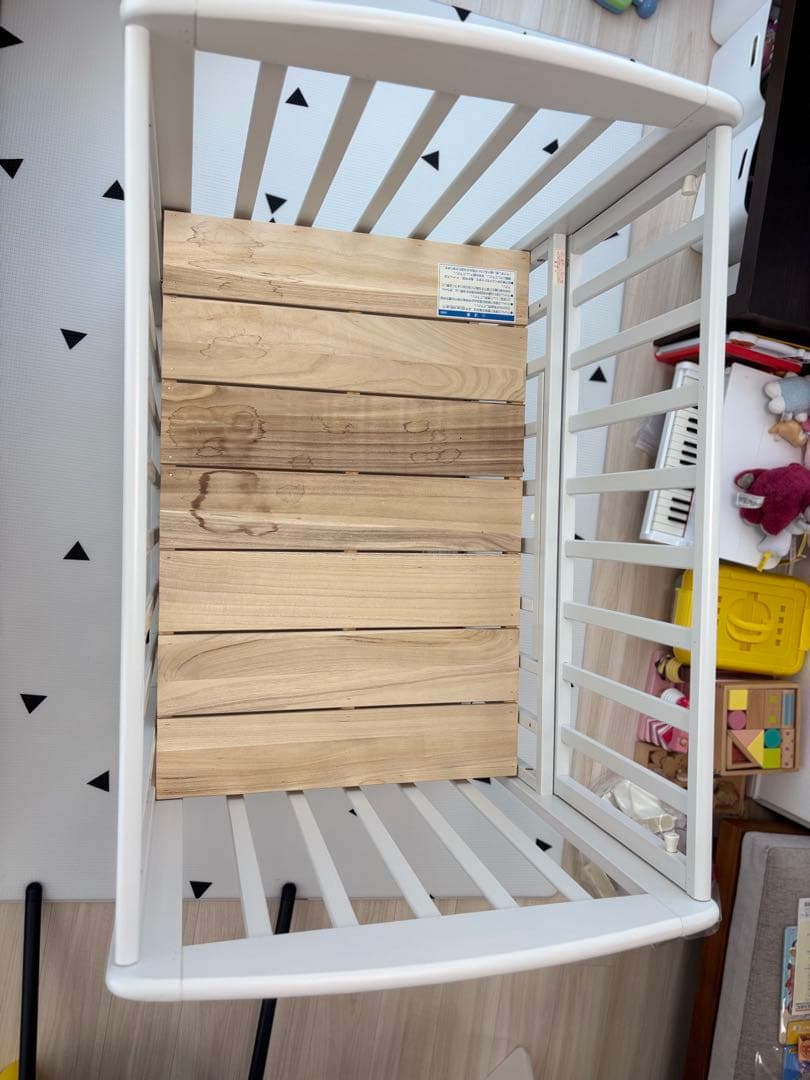 カトージ　ベビーベッド　ミニタチベッド　グレー