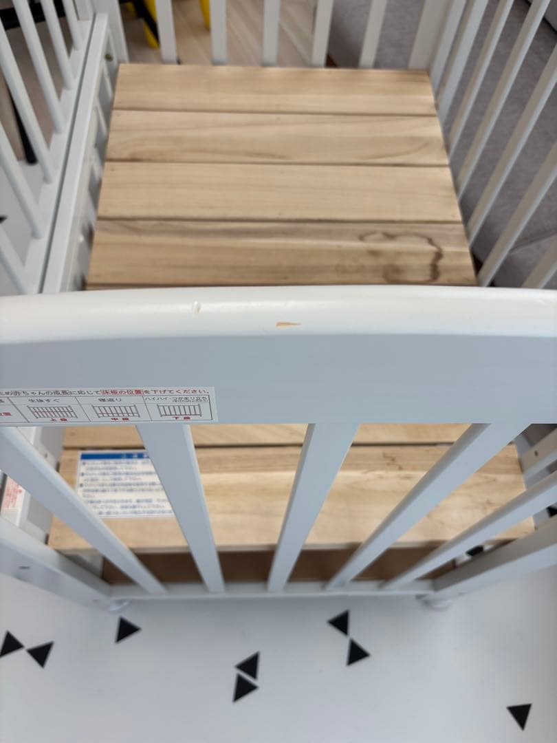 カトージ　ベビーベッド　ミニタチベッド　グレー