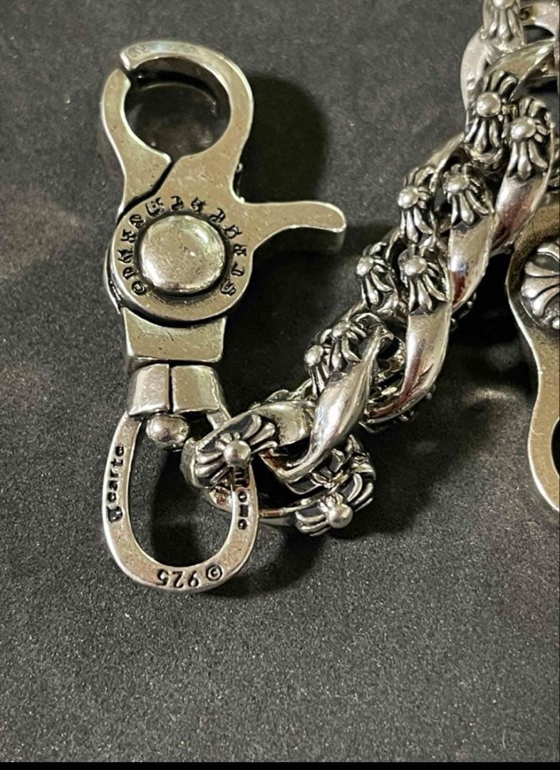値下げ【新品】ウォレットチェーン　シルバー925刻印あり