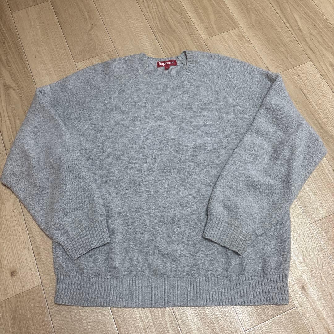 シュプリーム セーター グレー　スモール　ボックスロゴ